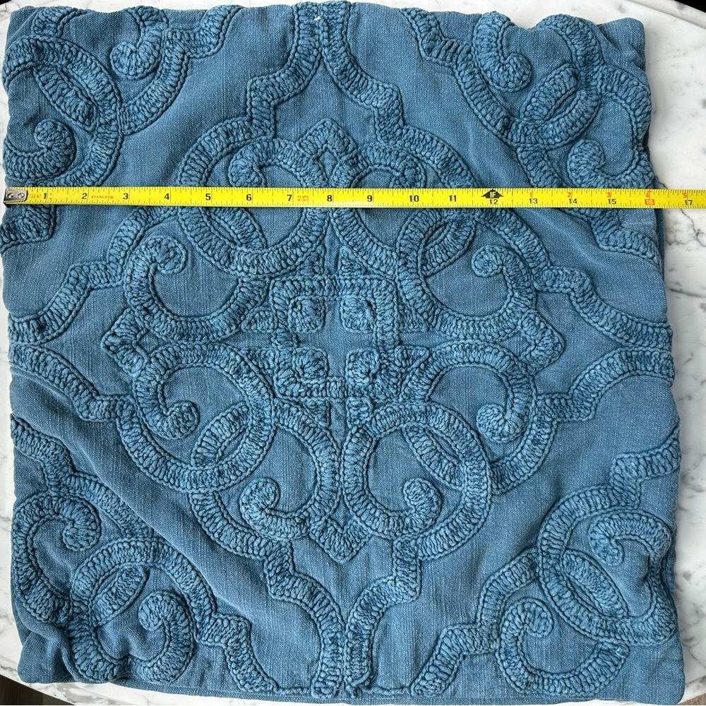 Pottery Barn Blue/Teal Pillow Cover